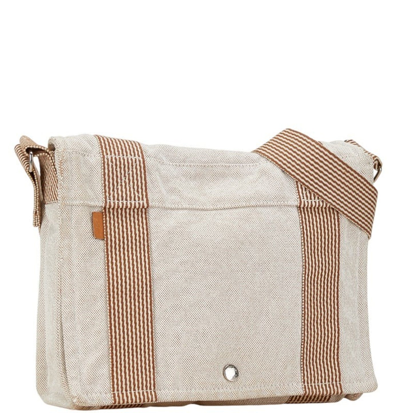 Hermès Fourre tout, Beige, Canvas, shoulder