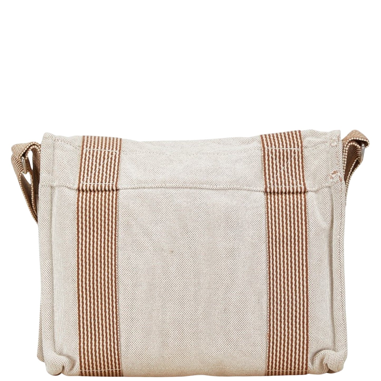 Hermès Fourre tout, Beige, Canvas, shoulder