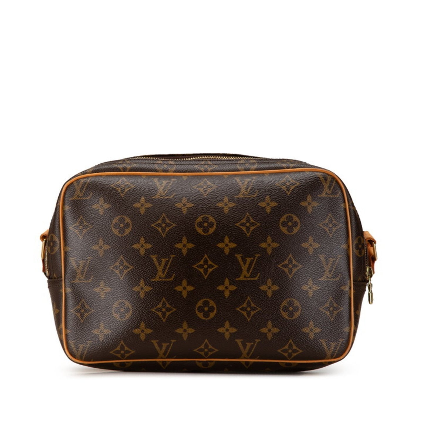 Louis Vuitton Reporter pm, Brown, Canvas, shoulder