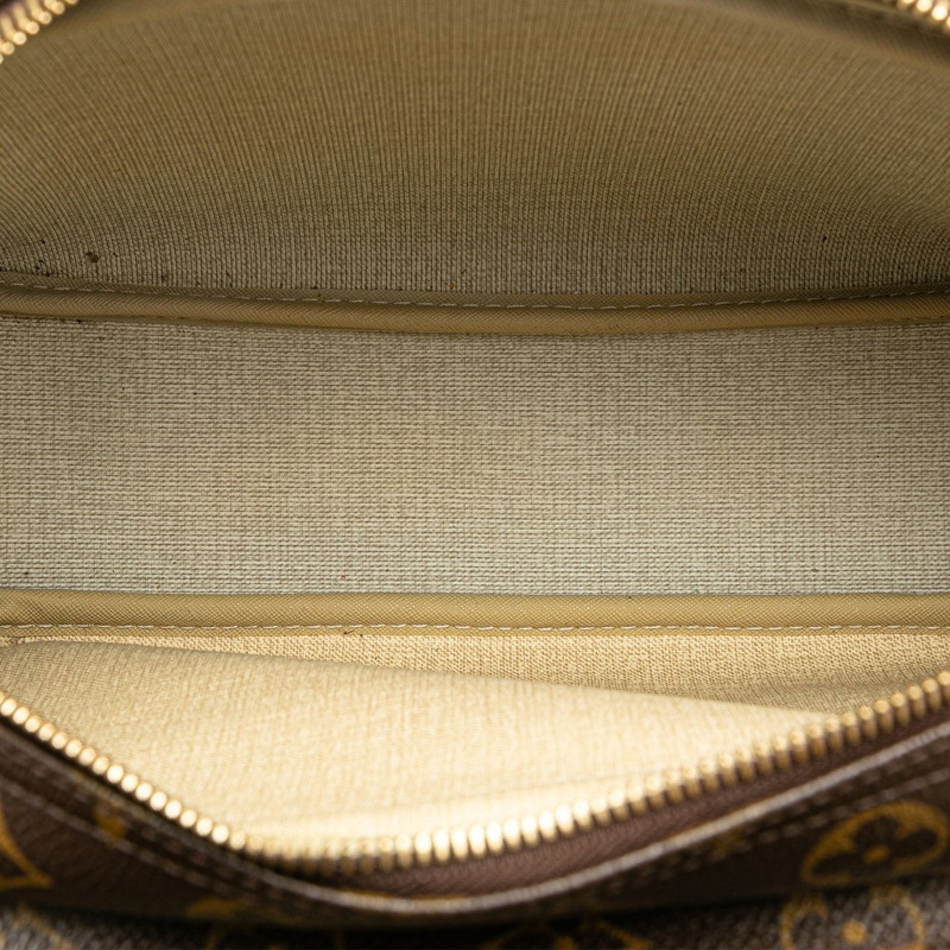 Louis Vuitton Reporter pm, Brown, Canvas, shoulder