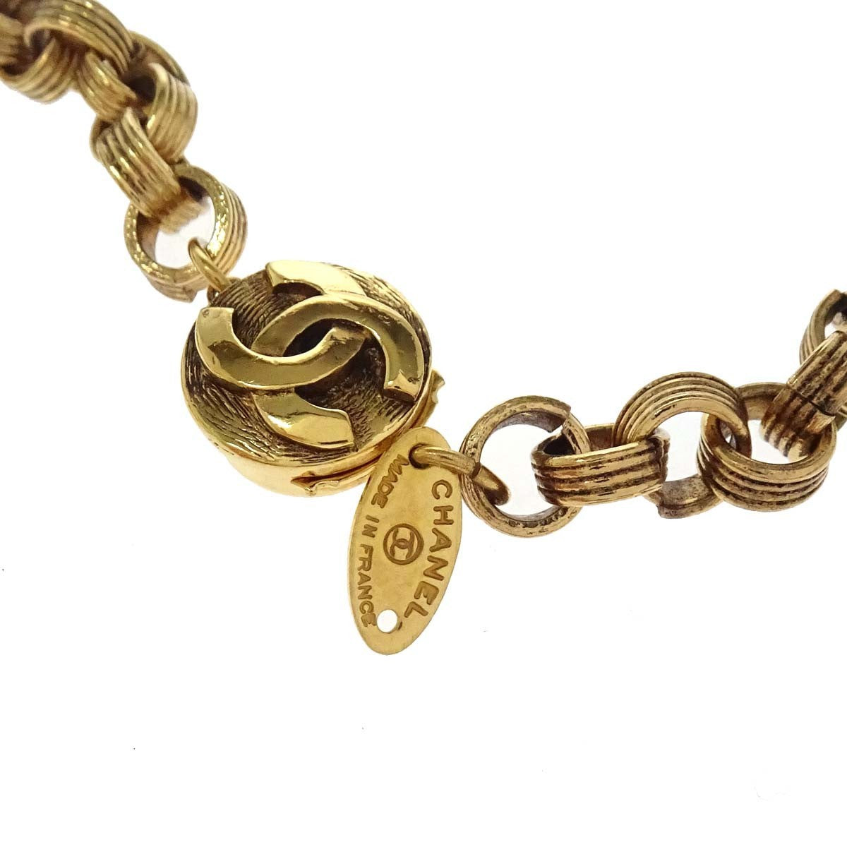 Chanel CC Necklace Faux Pearl and Metal, Multicolour, Gold Plated, Necklace