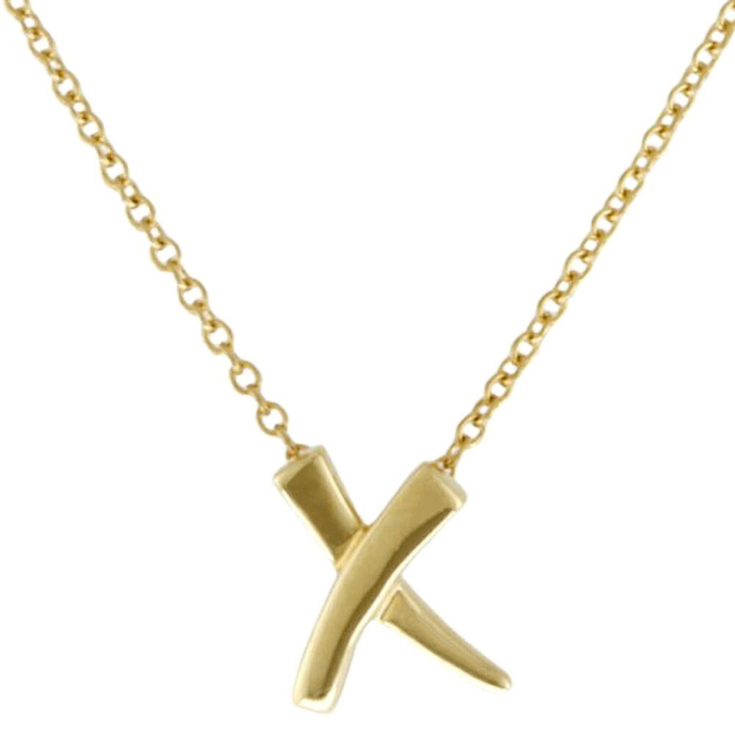 Tiffany & Co Kiss, Gold, Yellow Gold, necklace