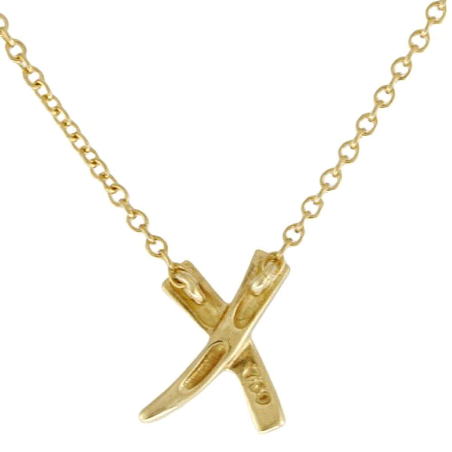 Tiffany & Co Kiss, Gold, Yellow Gold, necklace