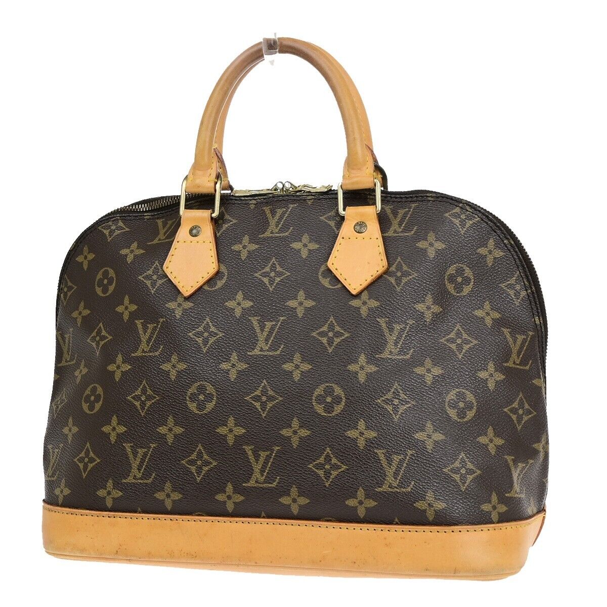 Louis Vuitton Alma, Brown, Canvas, handbag