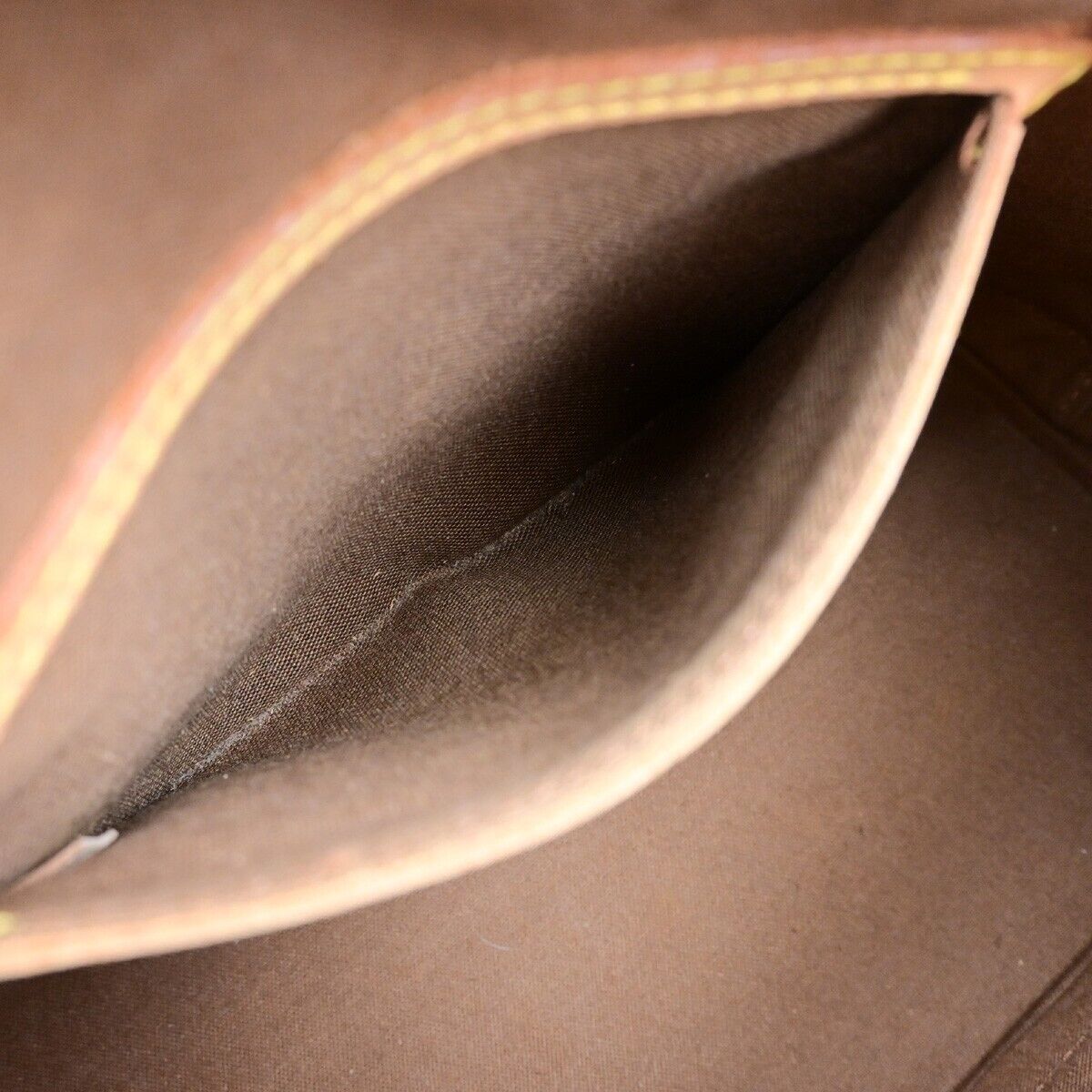 Louis Vuitton Alma, Brown, Canvas, handbag