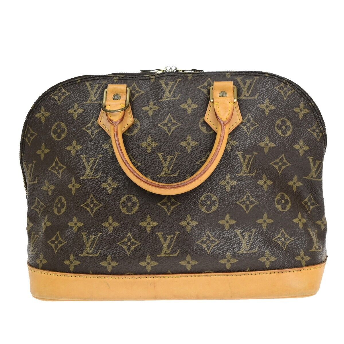 Louis Vuitton Alma, Brown, Canvas, handbag