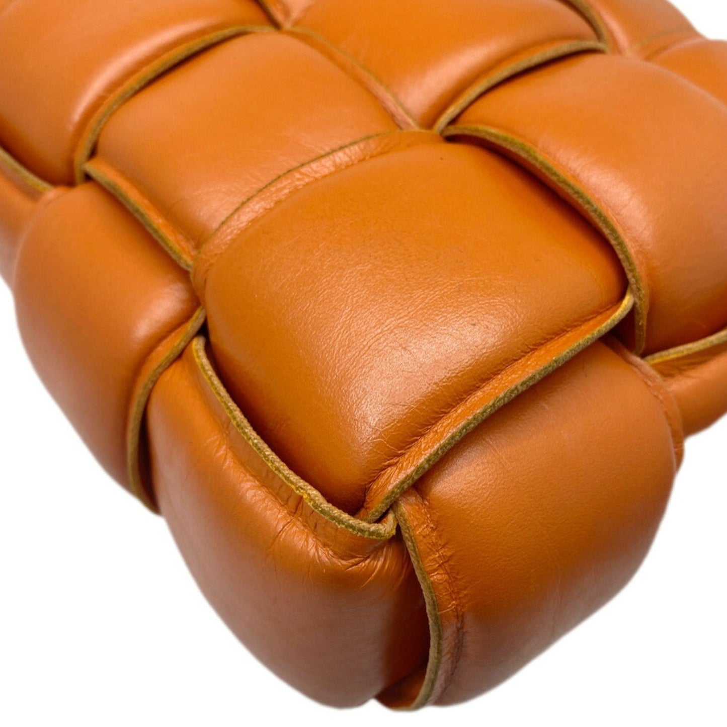 Bottega Veneta Padded, Orange, Leather, shoulder