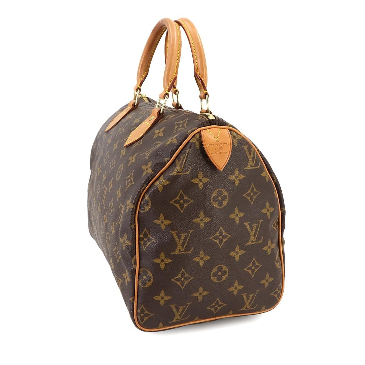 Louis Vuitton Speedy 30, Brown, Canvas, handbag