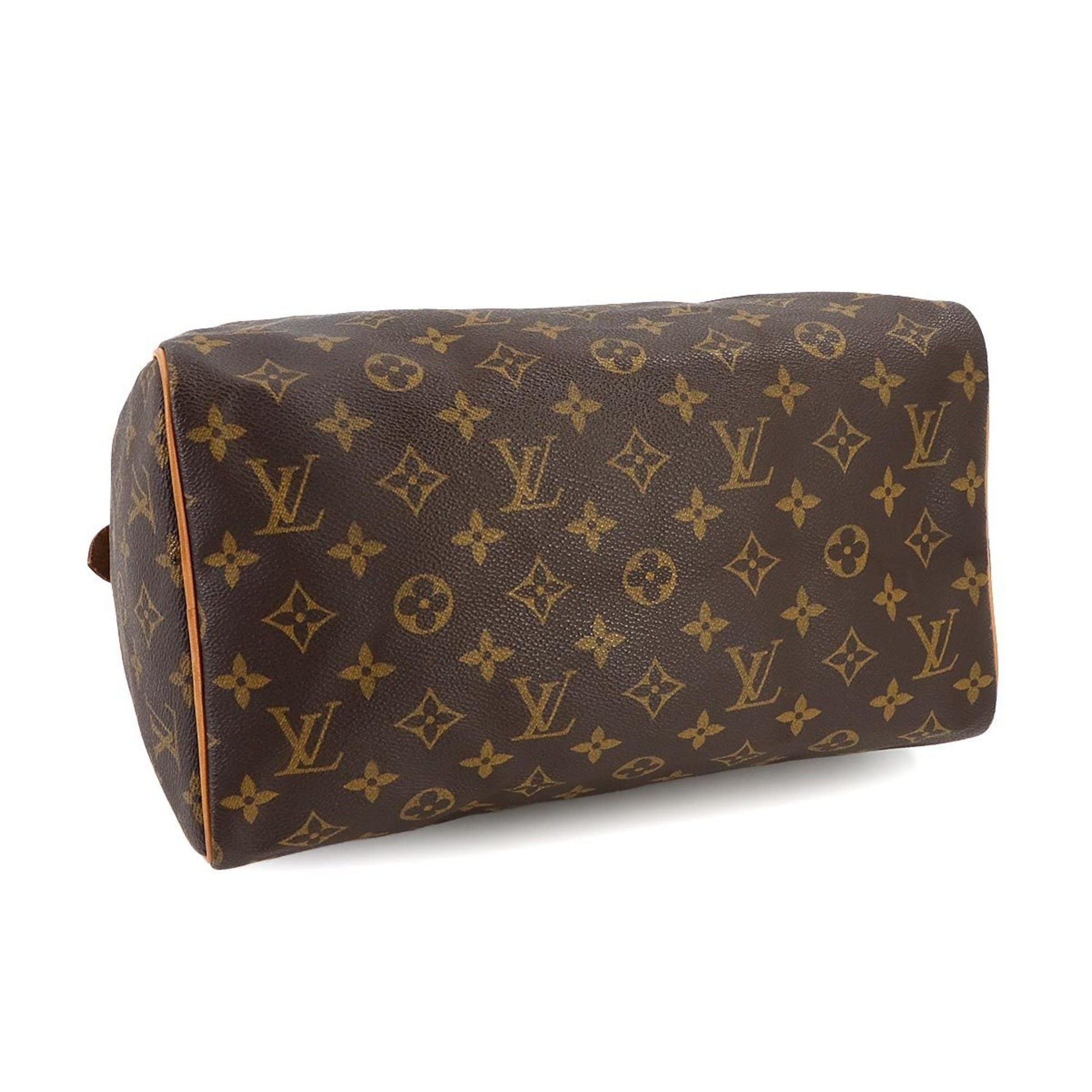 Louis Vuitton Speedy 30, Brown, Canvas, handbag