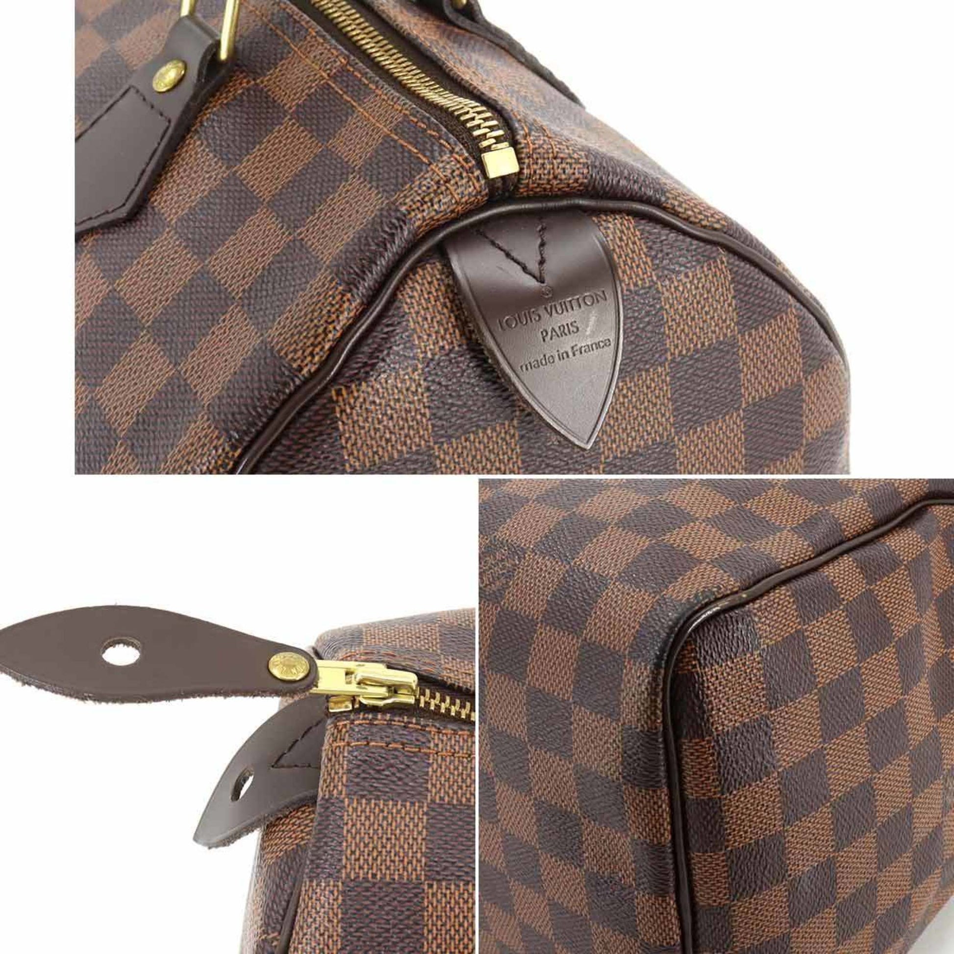 Louis Vuitton Speedy 30, Brown, Canvas, handbag