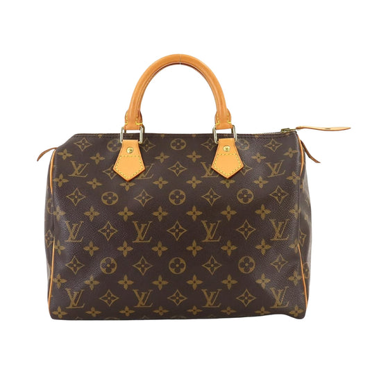 Louis Vuitton Speedy 30, Brown, Canvas, handbag