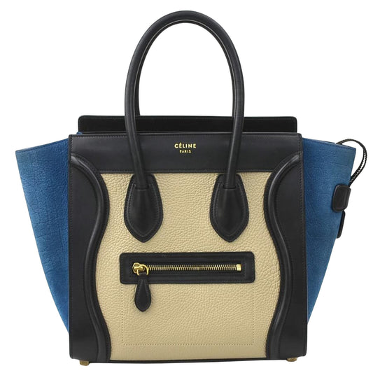 Céline Luggage, Multicolour, Leather, handbag