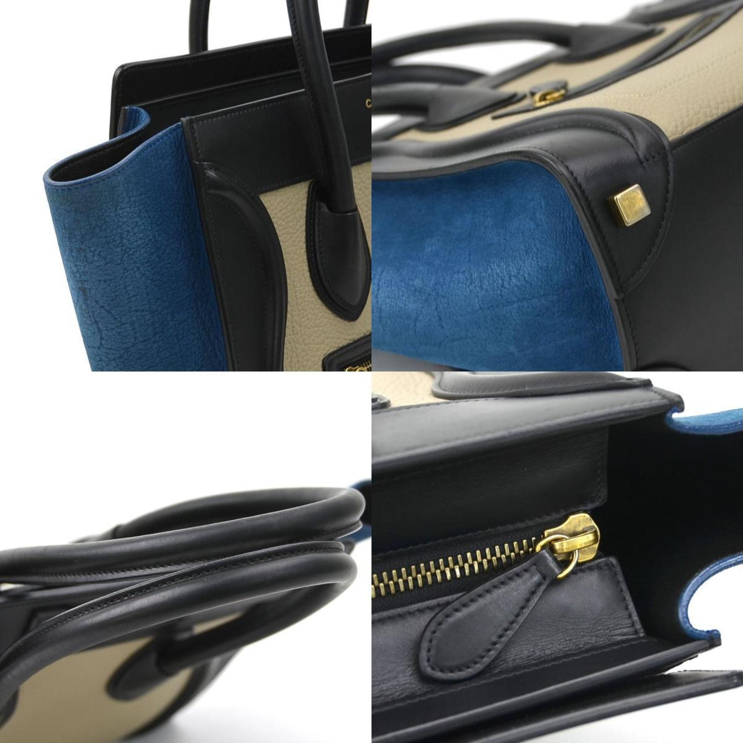 Céline Luggage, Multicolour, Leather, handbag