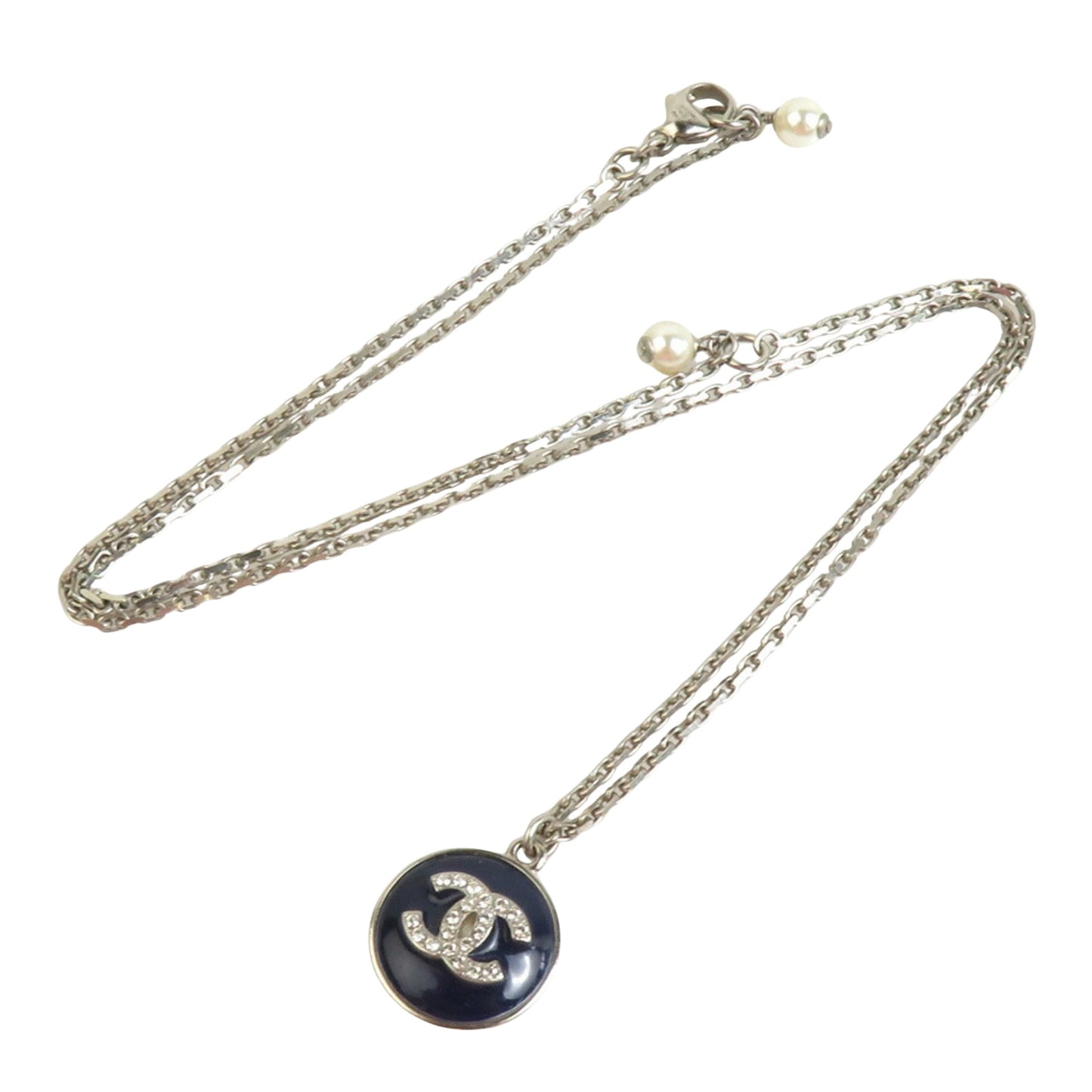 Chanel Coco Mark, Silver, Metal, necklace