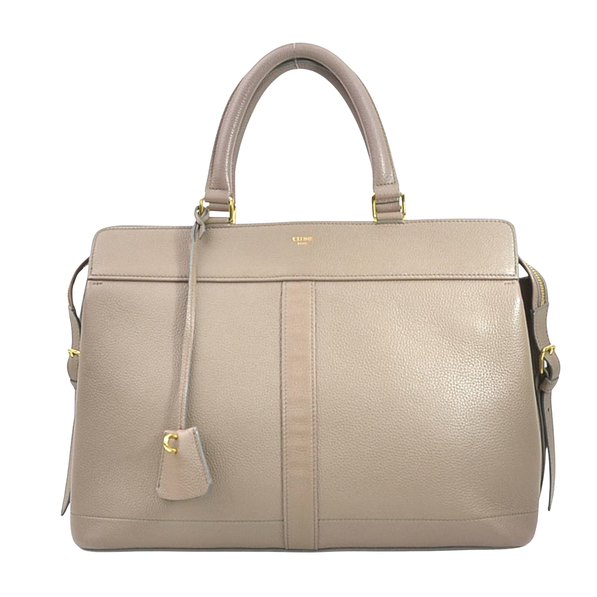 Céline, Beige, Leather, handbag