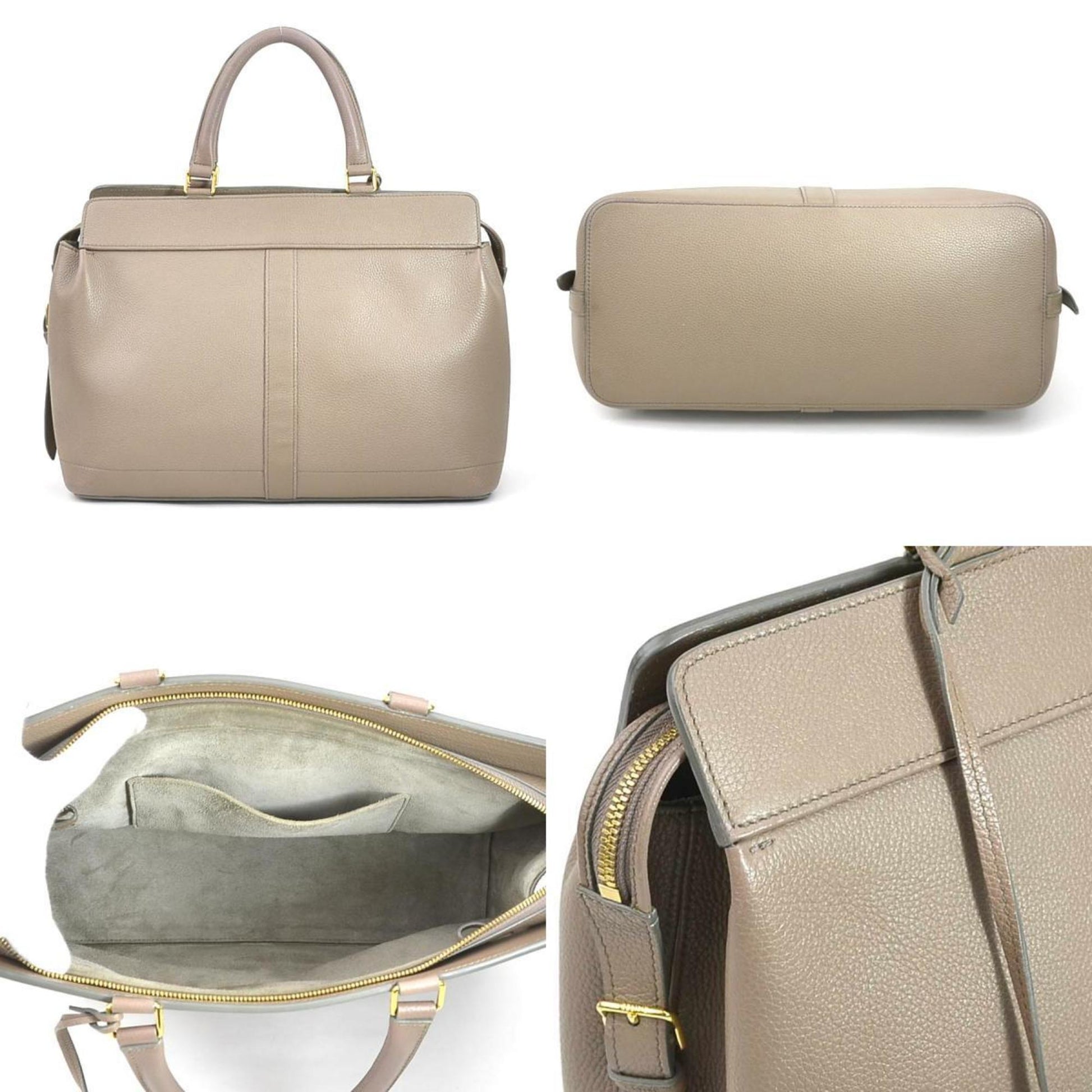 Céline, Beige, Leather, handbag