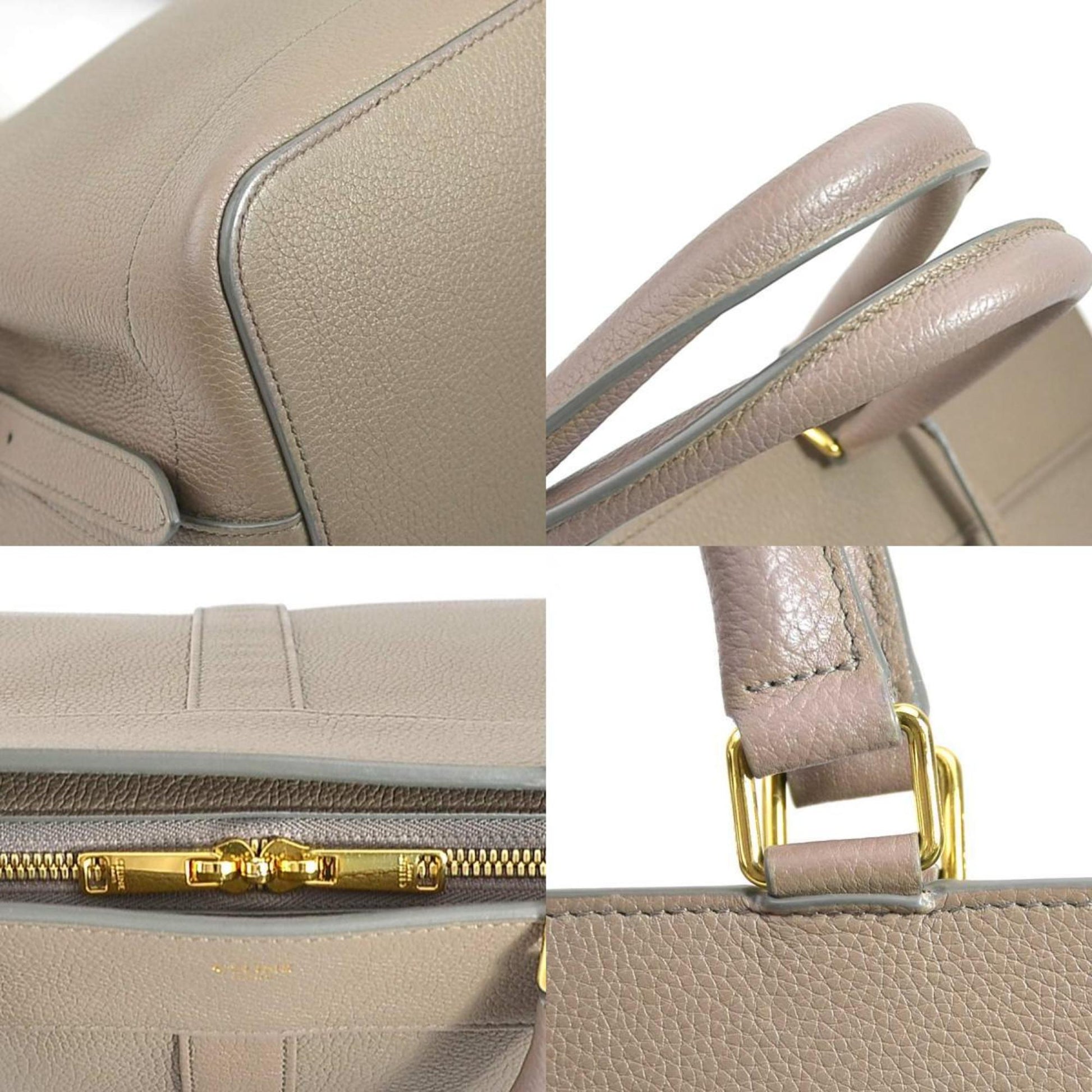 Céline, Beige, Leather, handbag