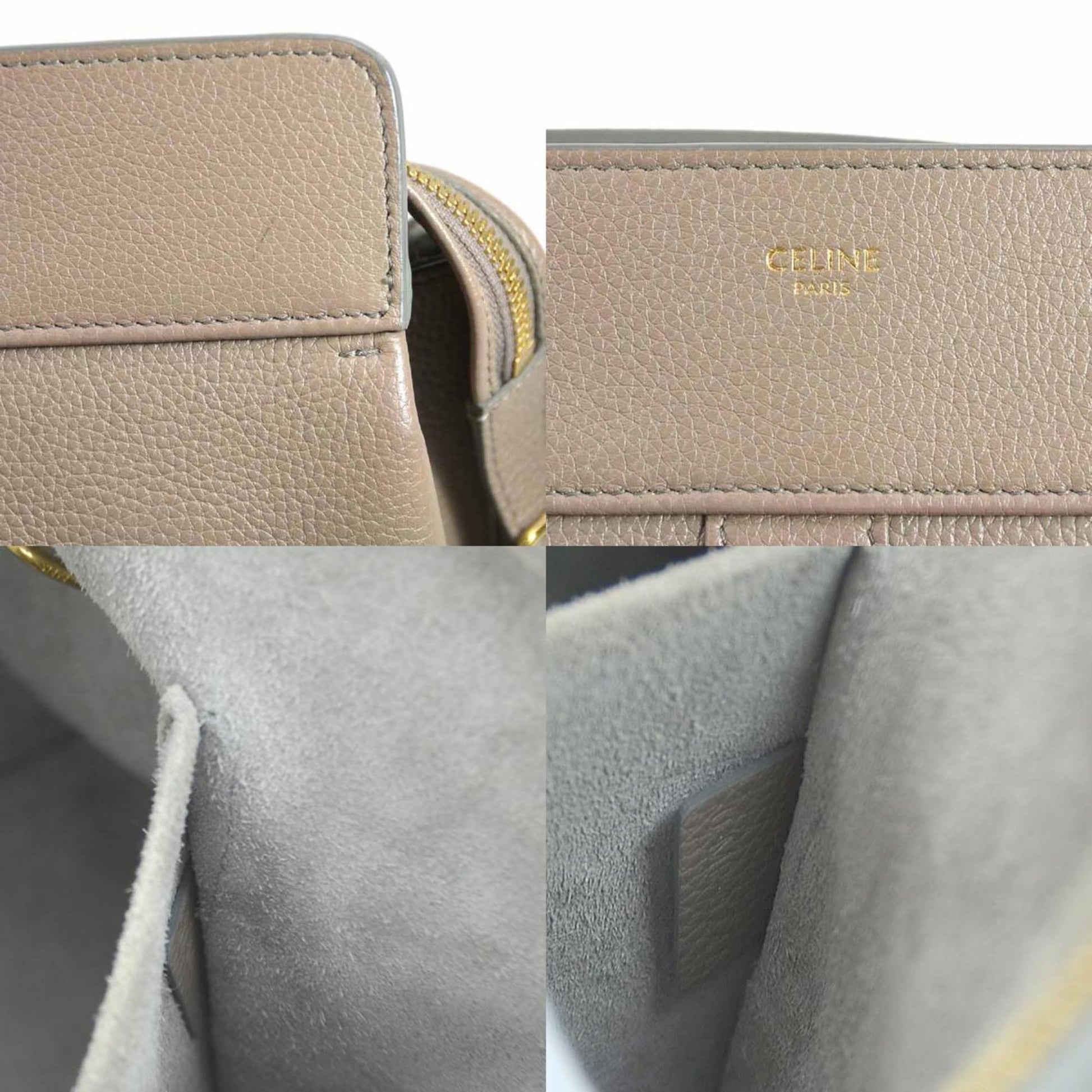 Céline, Beige, Leather, handbag