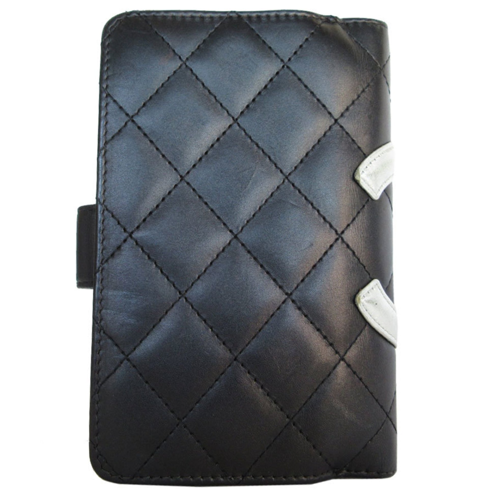 Chanel Cambon, Black, Leather, wallet