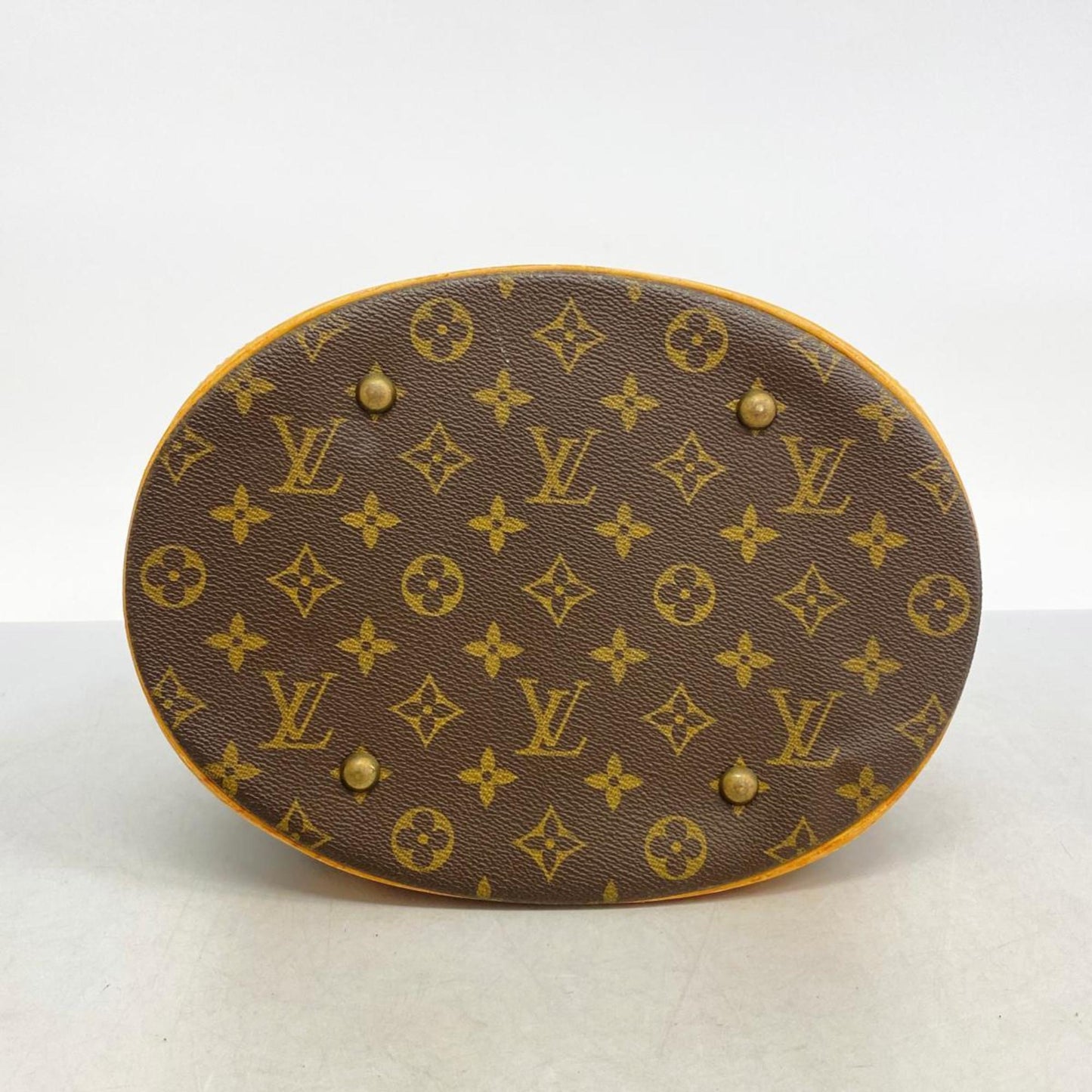 Louis Vuitton Bucket, Brown, Canvas, tote