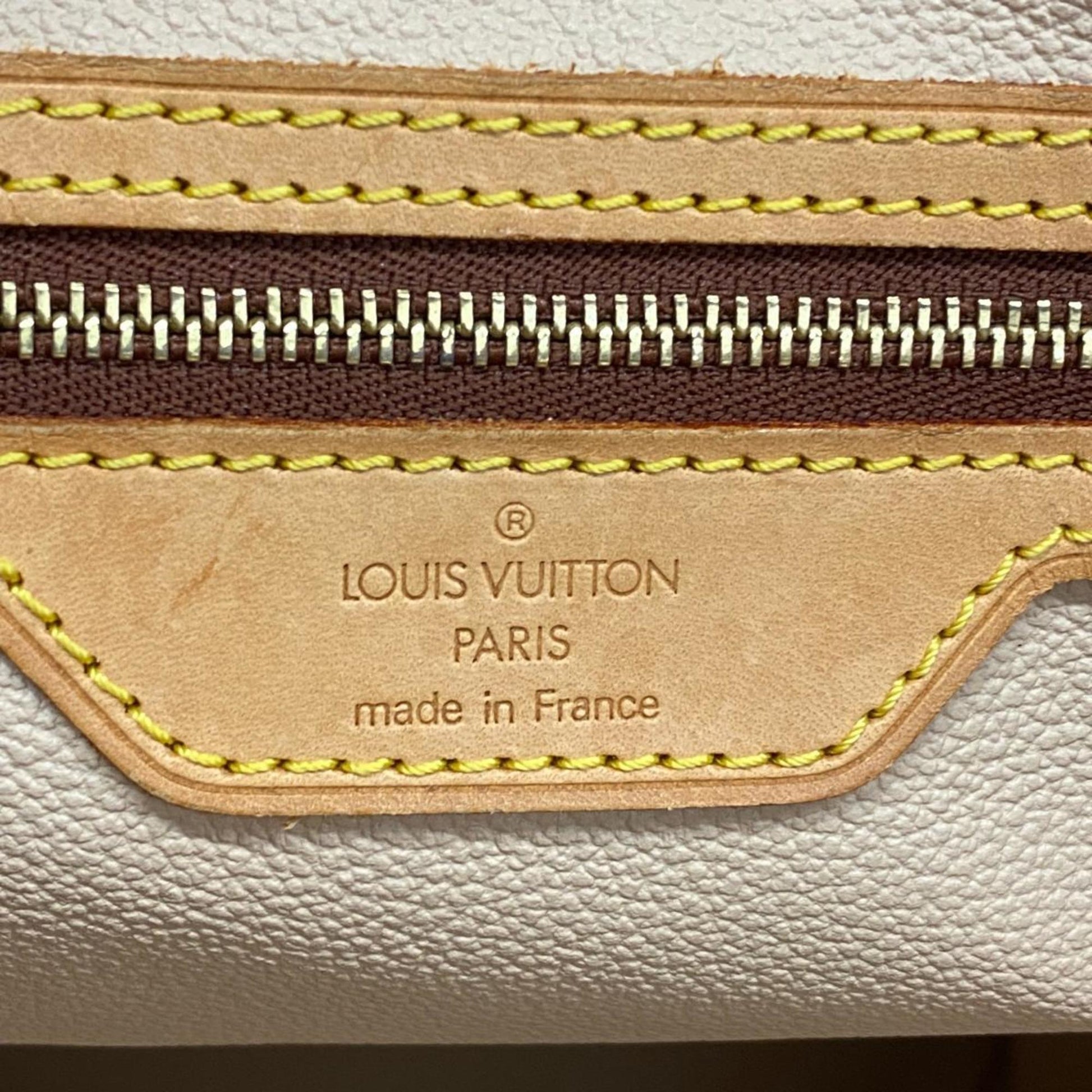 Louis Vuitton Bucket, Brown, Canvas, tote