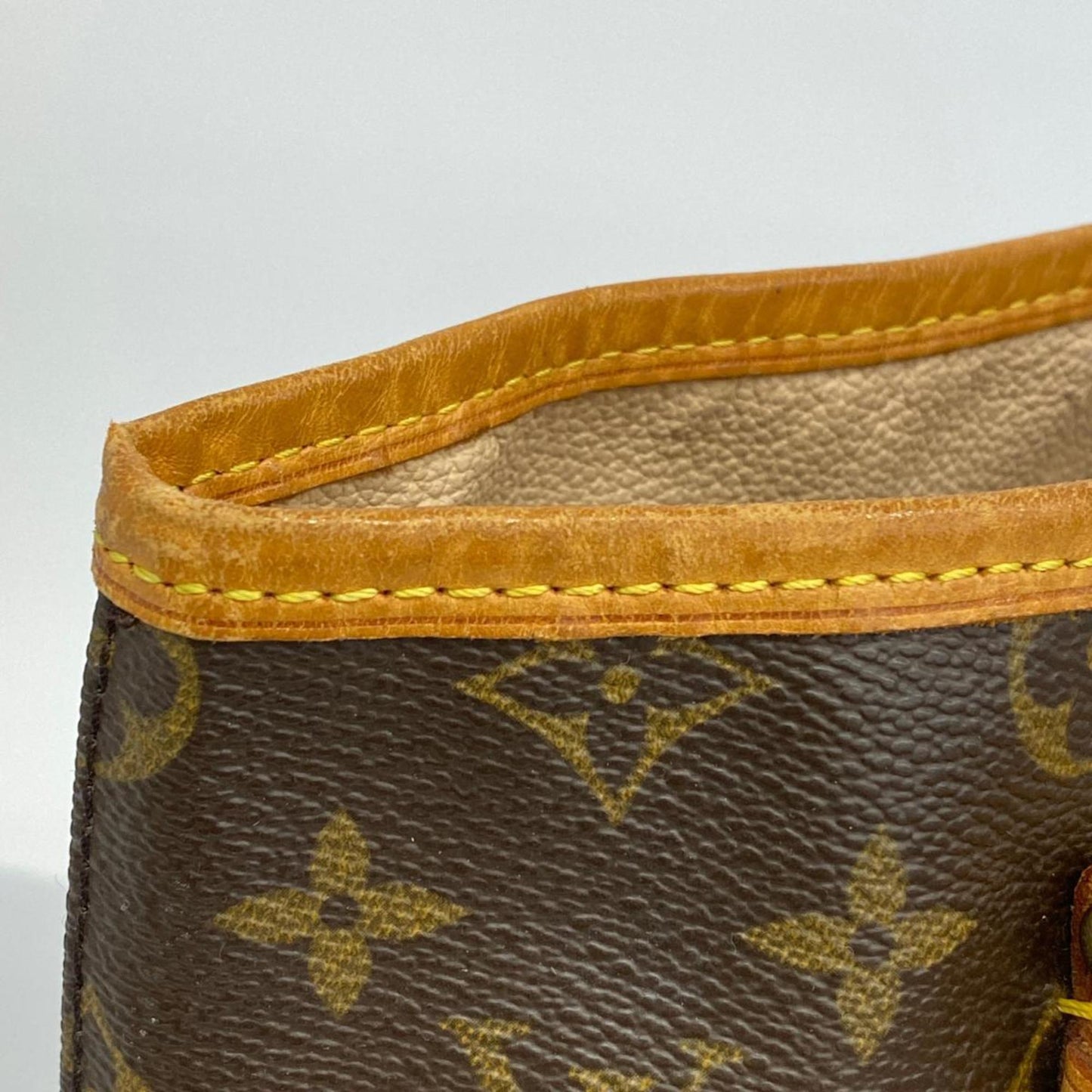 Louis Vuitton Bucket, Brown, Canvas, tote