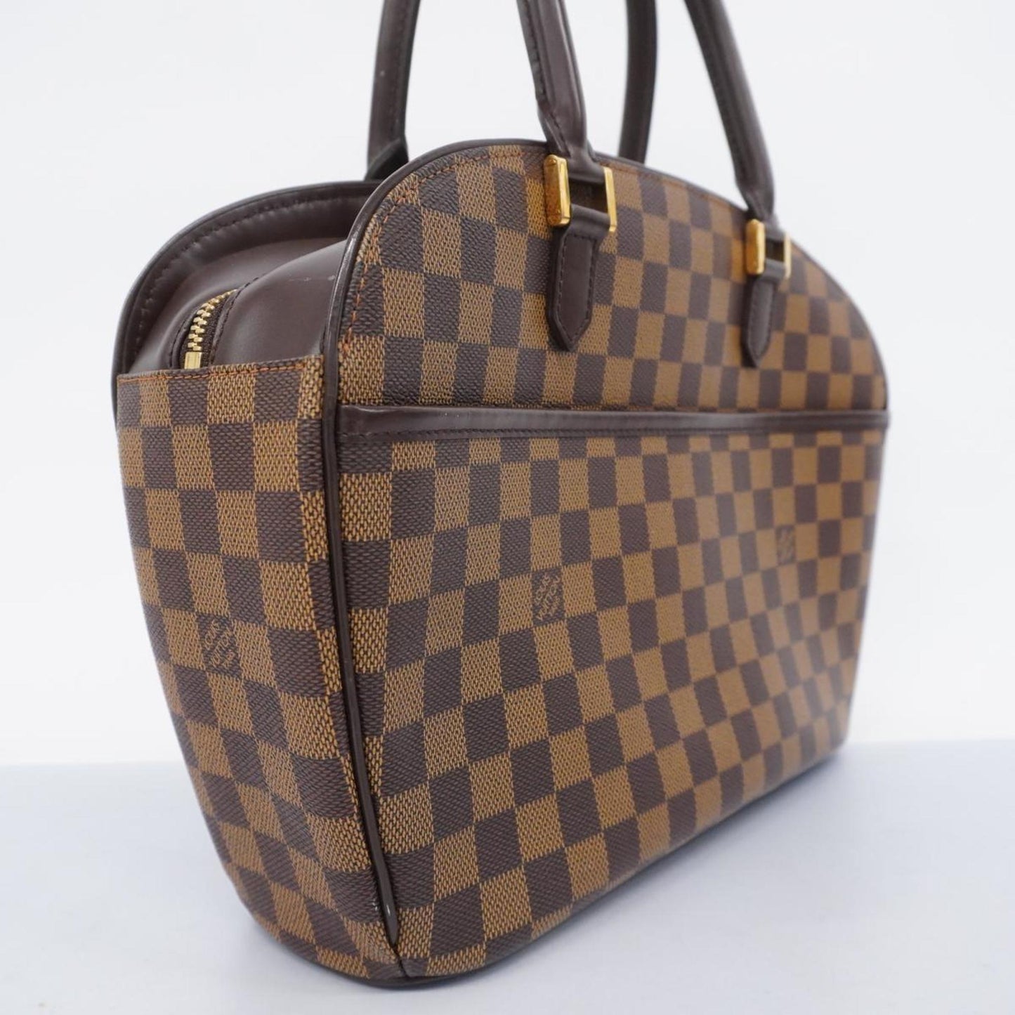 Louis Vuitton Saria, Brown, Canvas, handbag