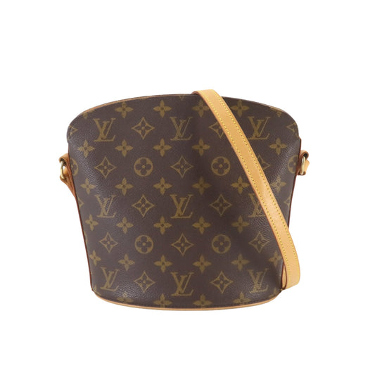 Louis Vuitton Drouot, Brown, Canvas, shoulder