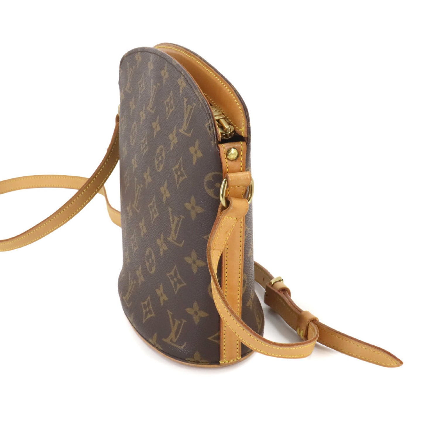 Louis Vuitton Drouot, Brown, Canvas, shoulder