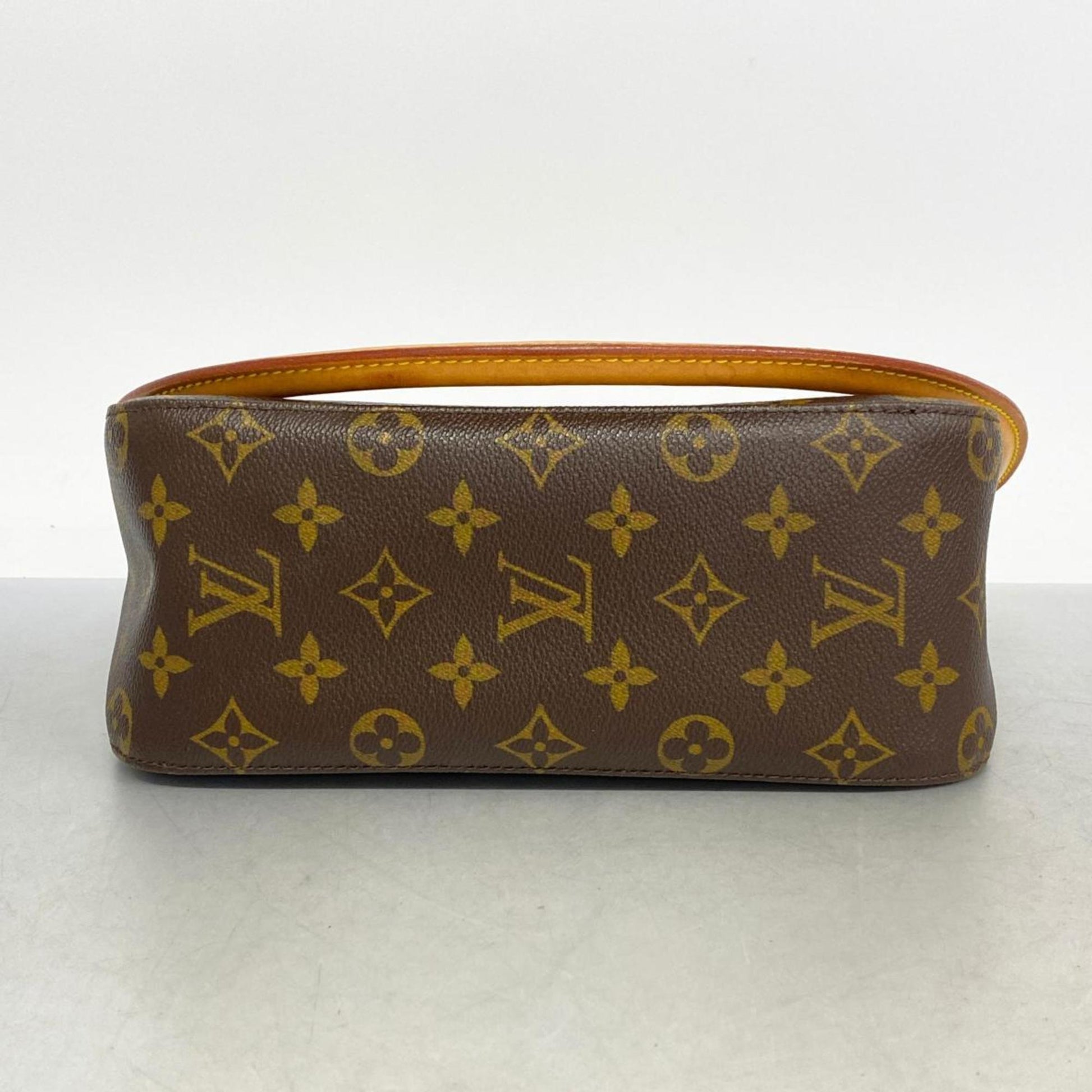 Louis Vuitton Looping MM, Brown, Canvas, shoulder