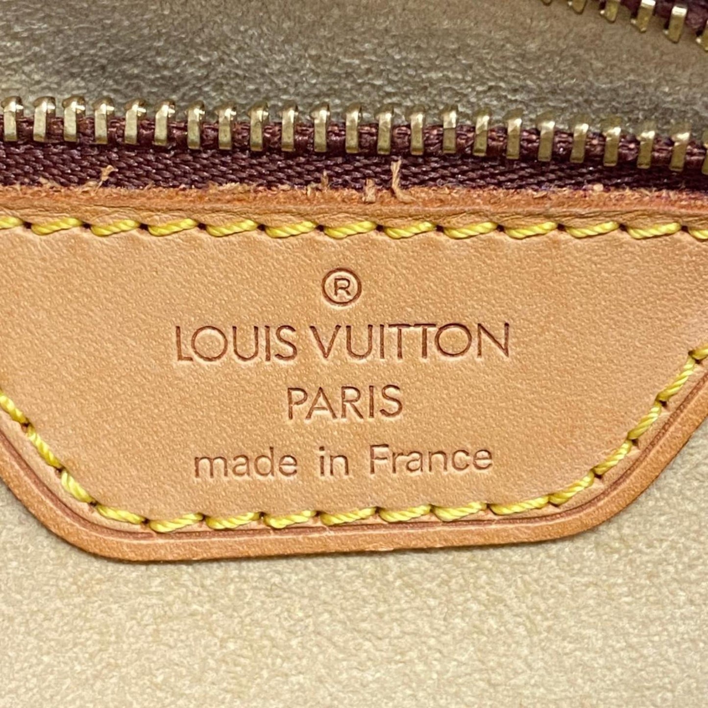 Louis Vuitton Looping MM, Brown, Canvas, shoulder