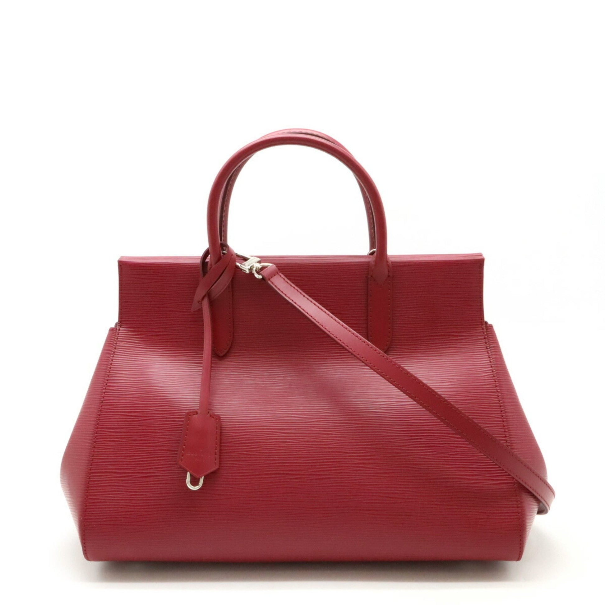 Louis Vuitton Marly, Red, Leather, handbag