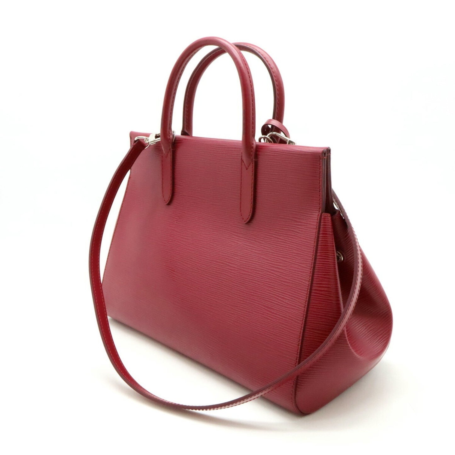 Louis Vuitton Marly, Red, Leather, handbag