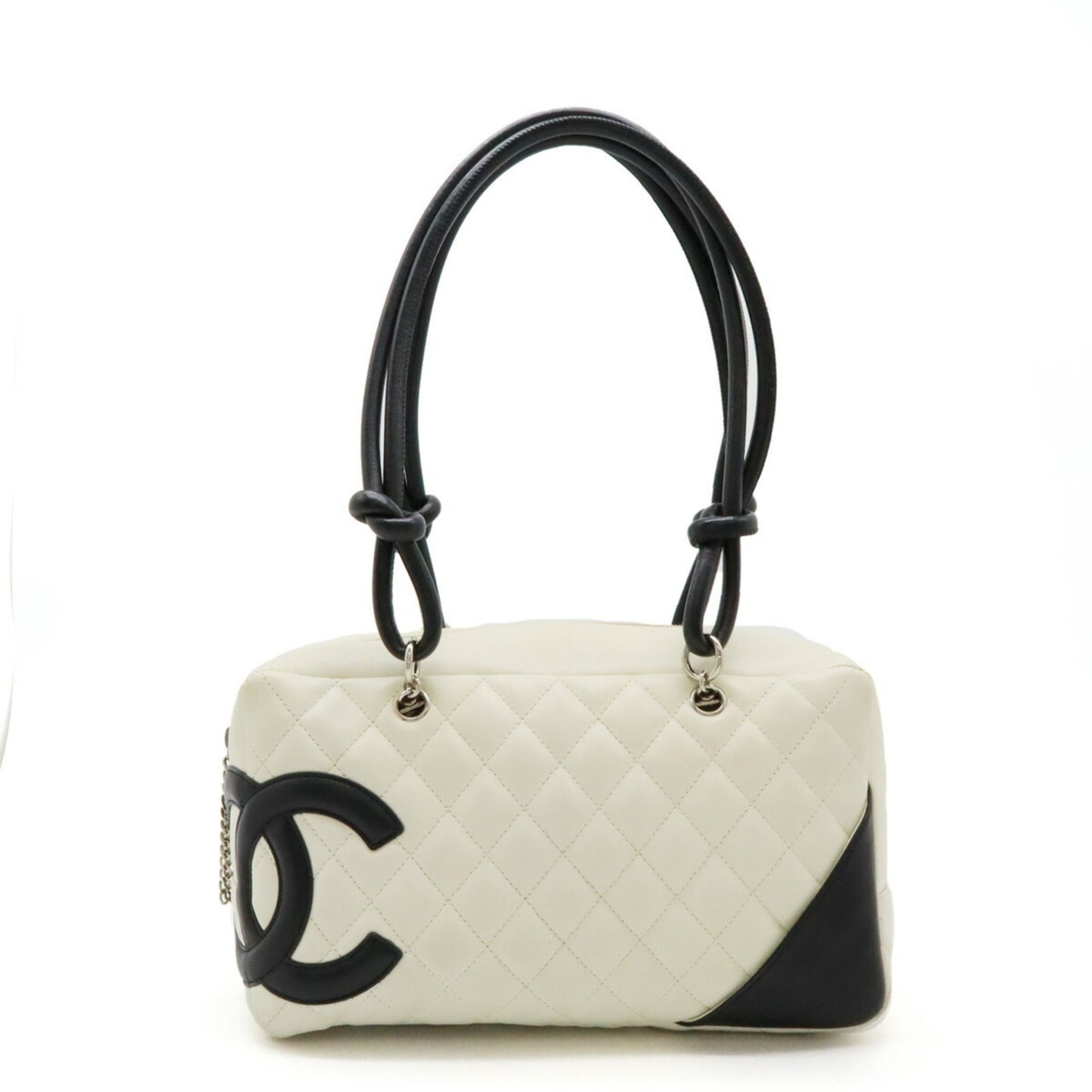 Chanel Cambon line, Black, Leather, shoulder