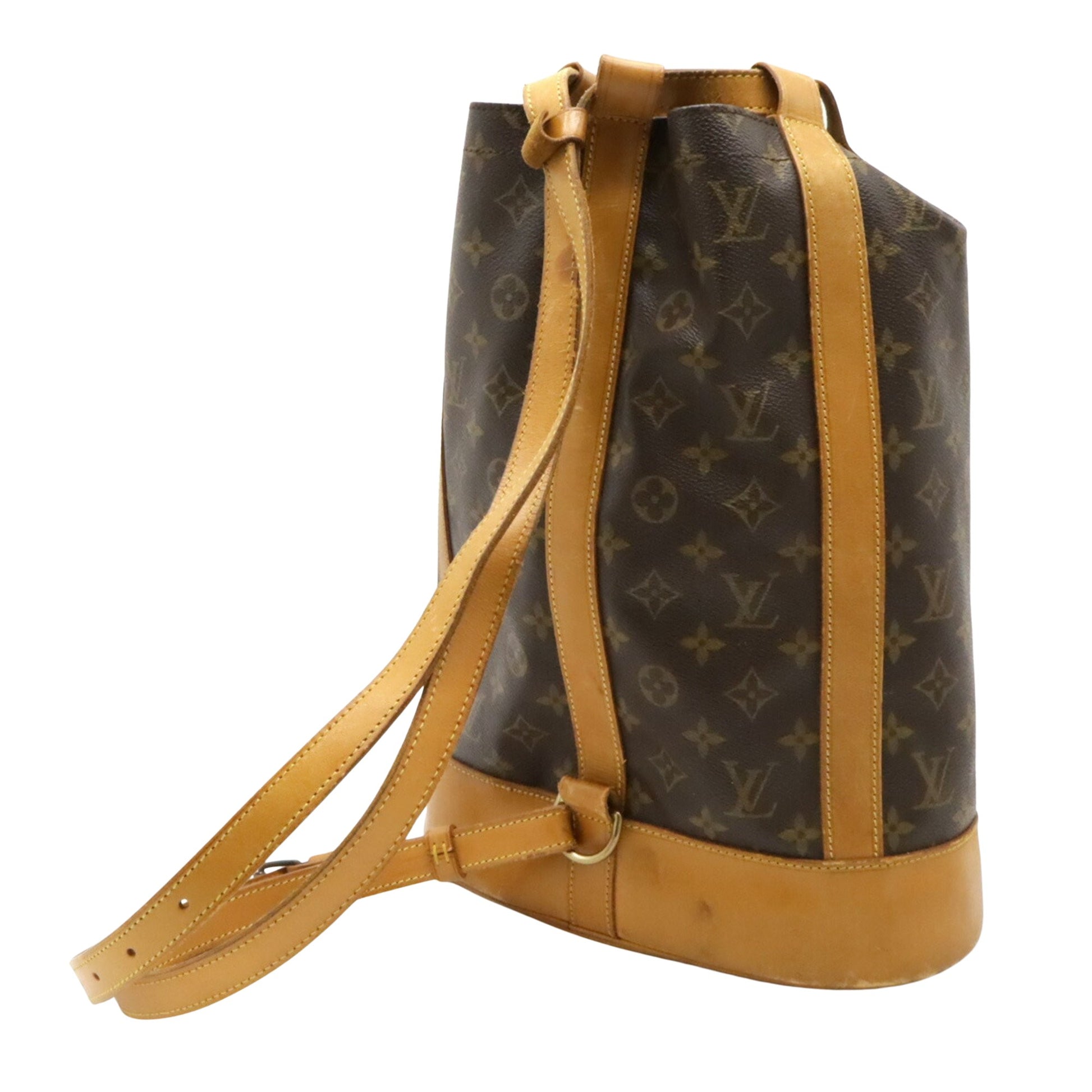 Louis Vuitton Randonnée, Brown, Canvas, shoulder