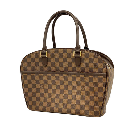 Louis Vuitton Saria, Brown, Canvas, handbag