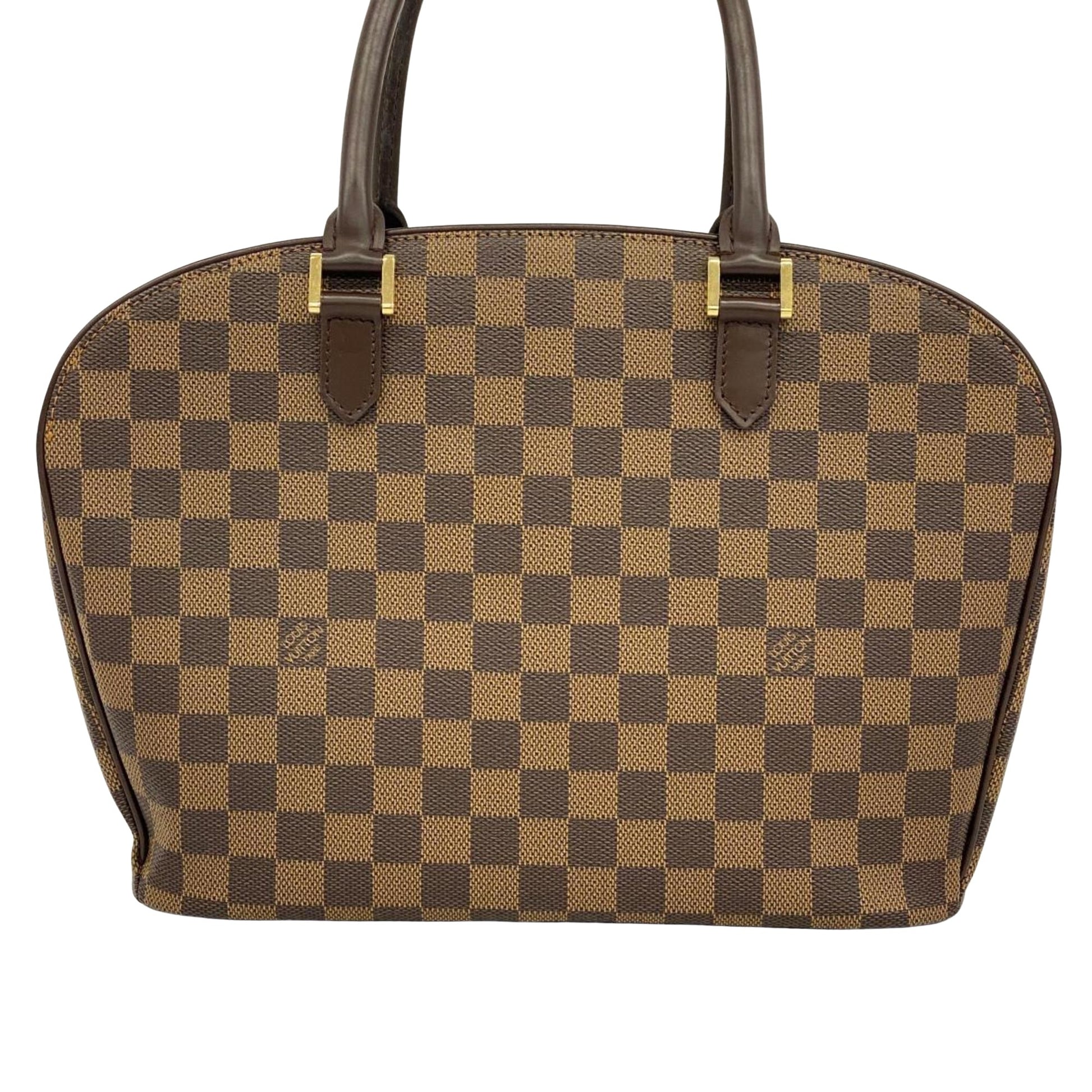 Louis Vuitton Saria, Brown, Canvas, handbag