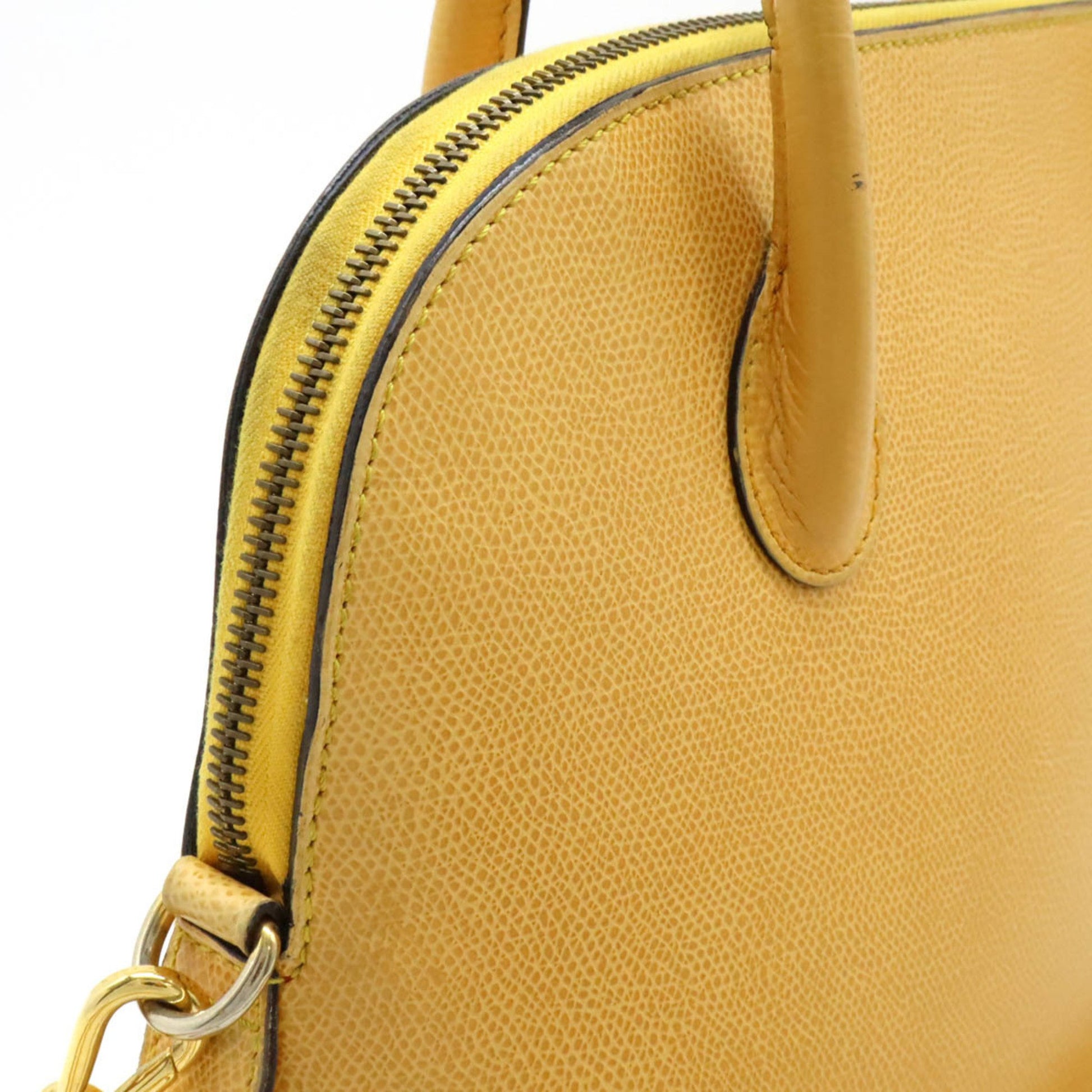 Céline -, Yellow, Leather, tote