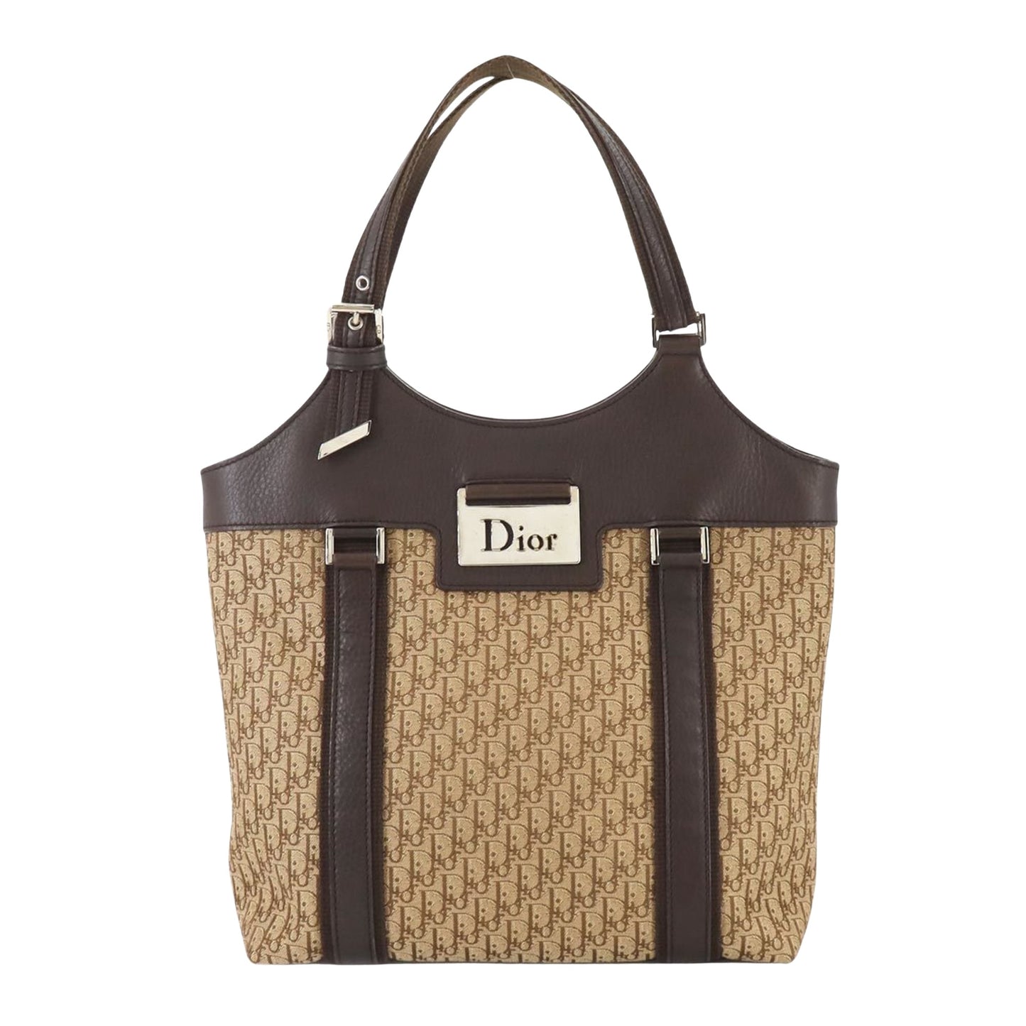 Dior Oblique, Beige, Canvas, tote