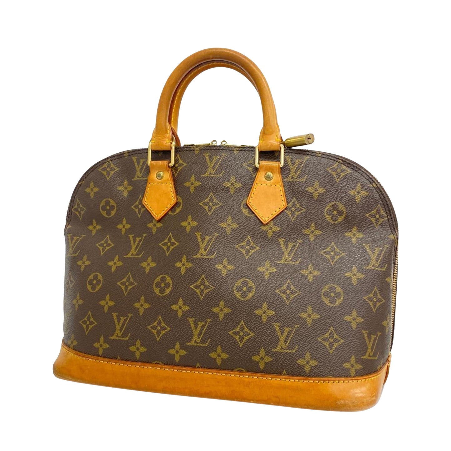 Louis Vuitton Alma, Brown, Canvas, handbag