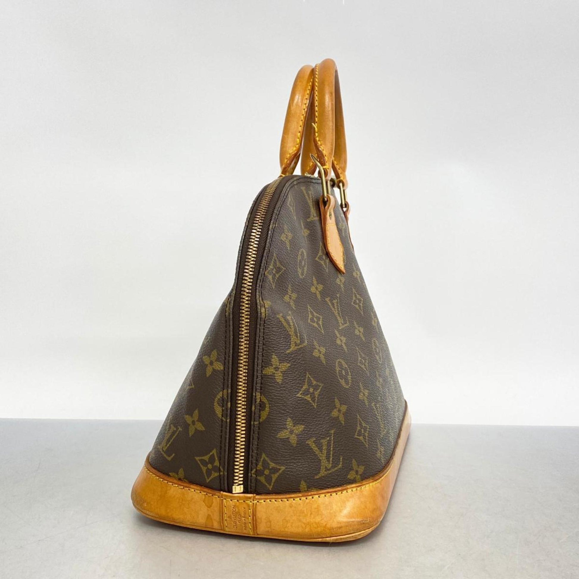 Louis Vuitton Alma, Brown, Canvas, handbag