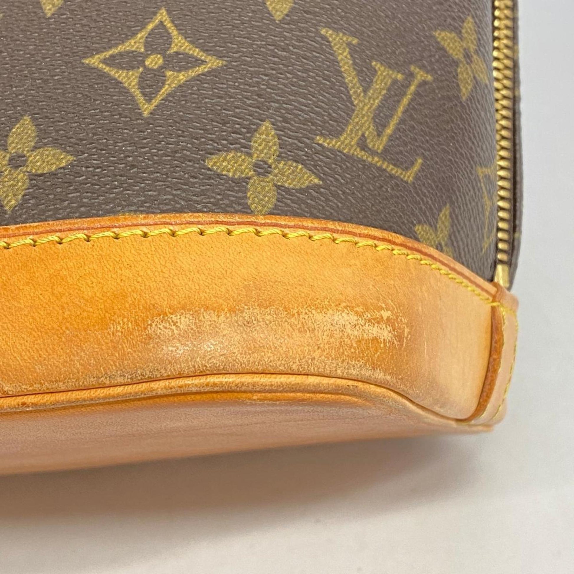 Louis Vuitton Alma, Brown, Canvas, handbag