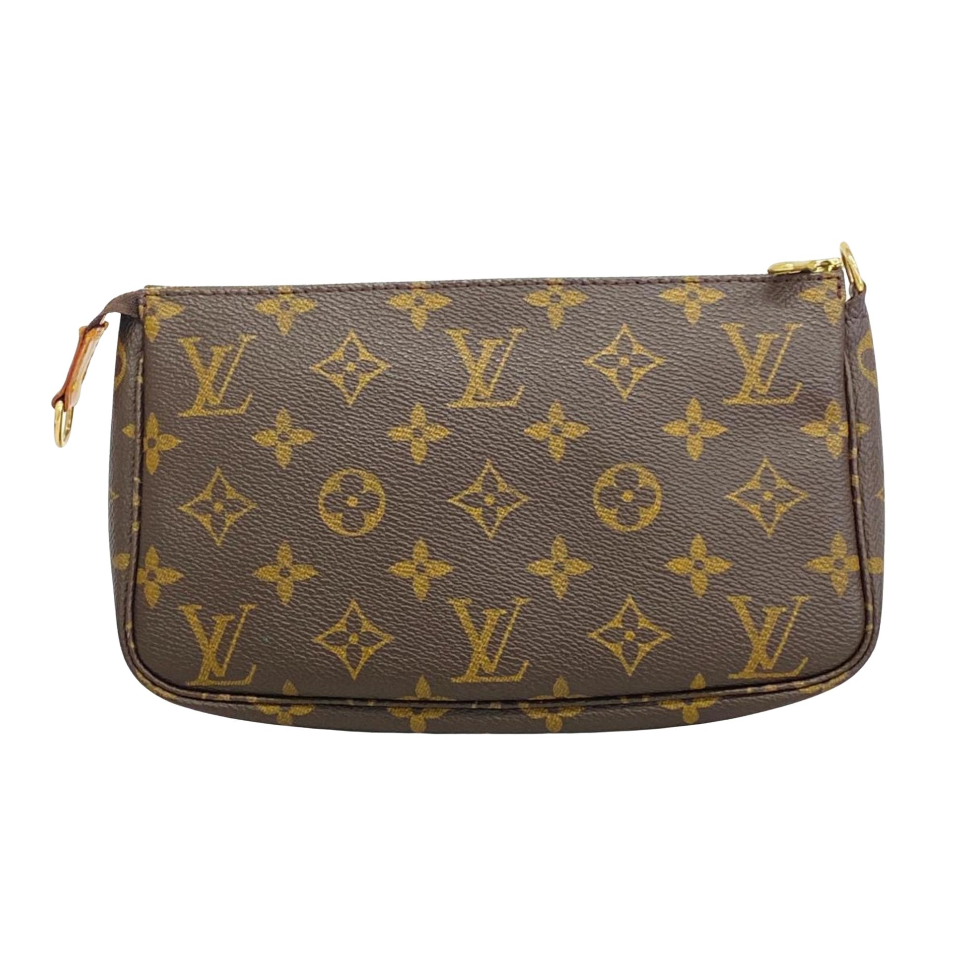 Louis Vuitton Pochette accessoires, Brown, Canvas, clutch