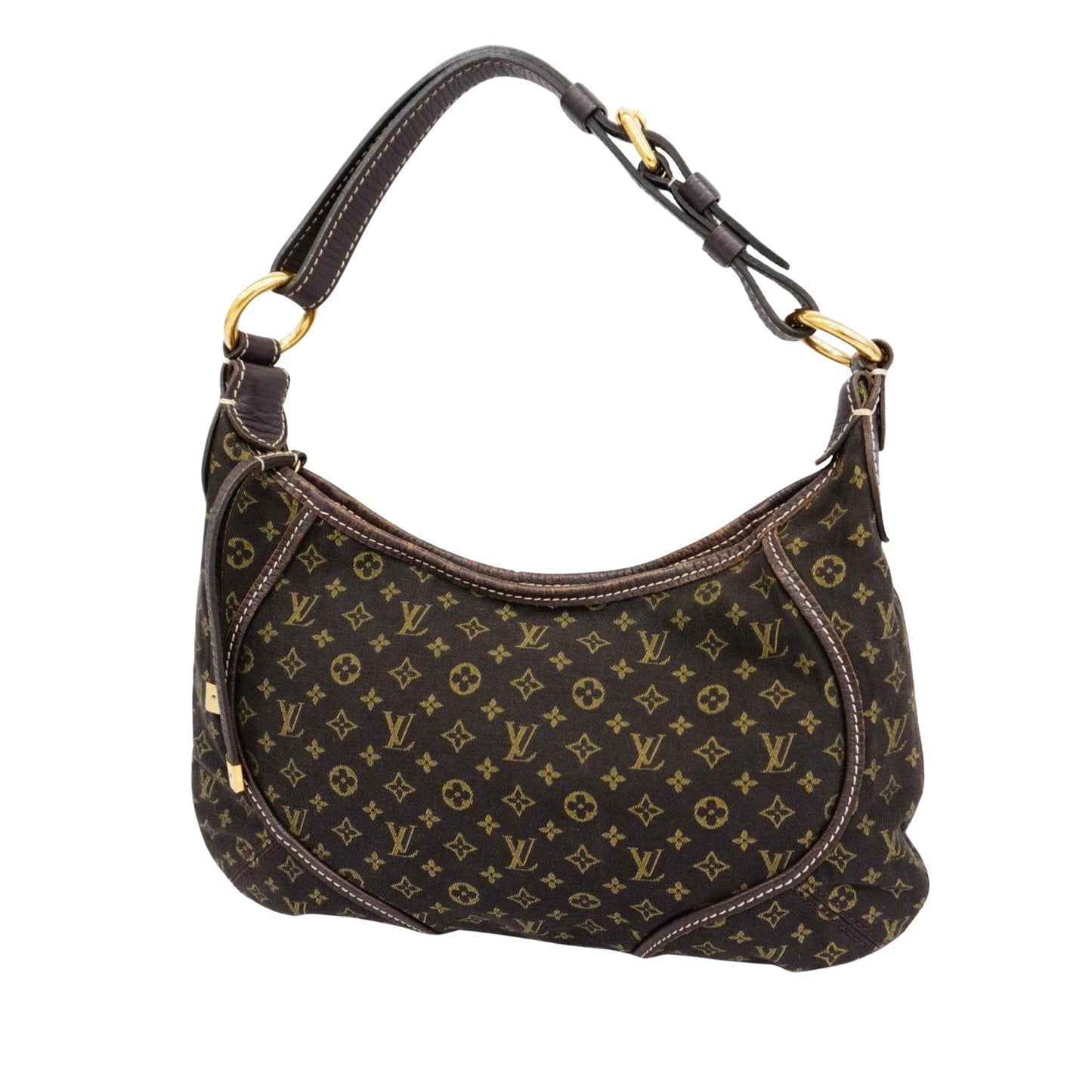 Louis Vuitton Manon, Brown, Canvas, shoulder