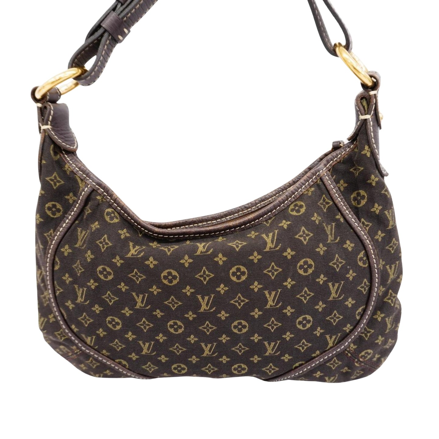 Louis Vuitton Manon, Brown, Canvas, shoulder