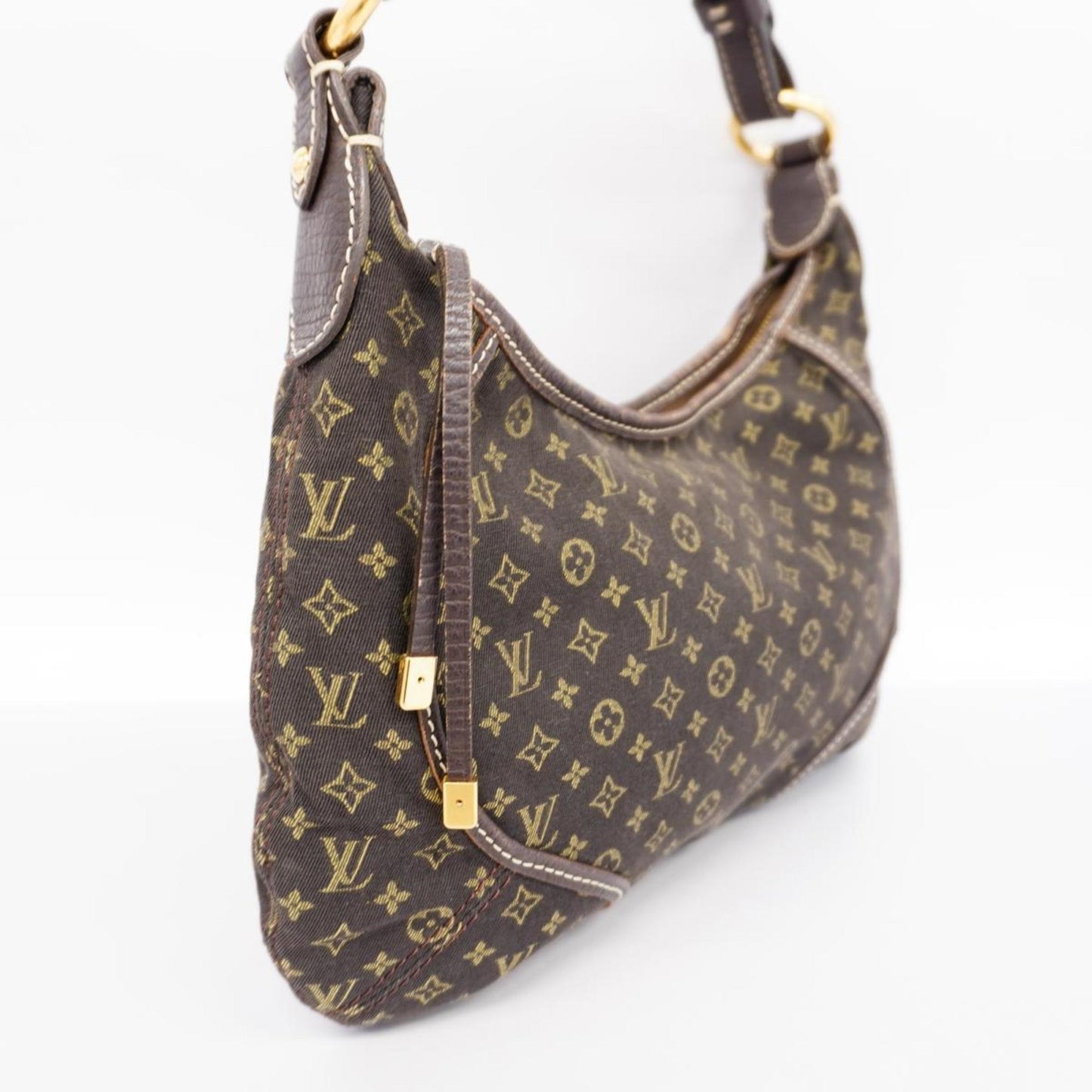 Louis Vuitton Manon, Brown, Canvas, shoulder