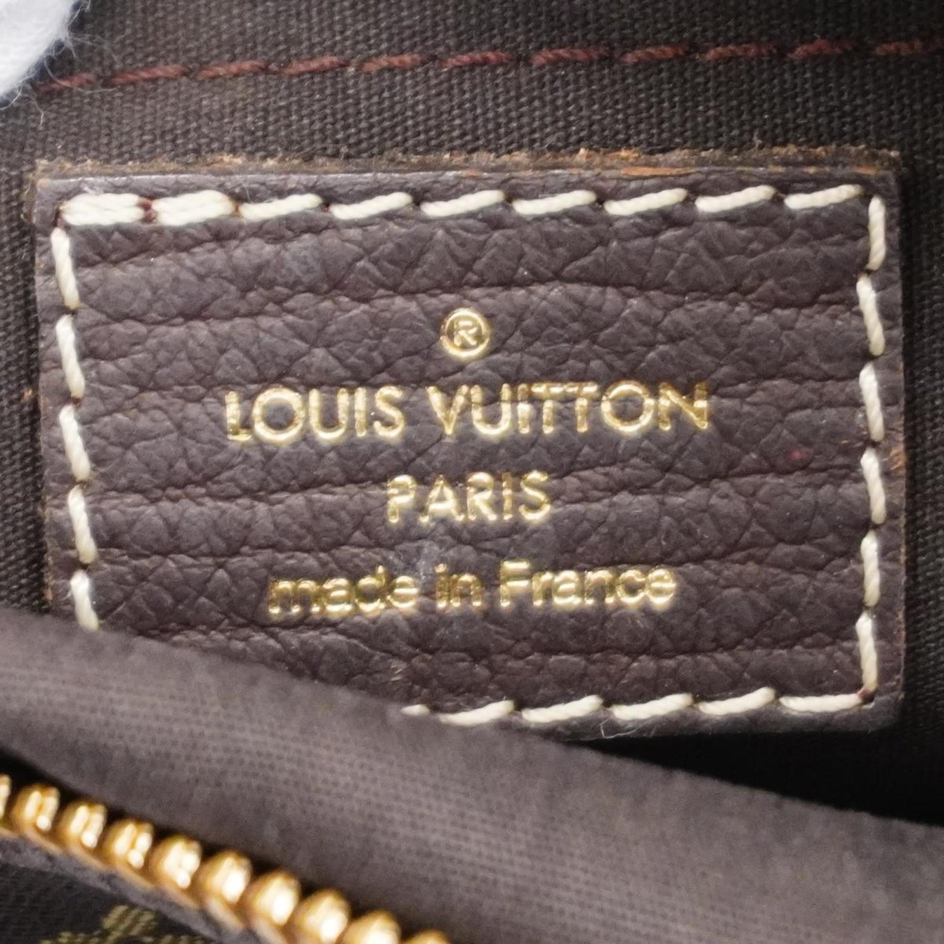 Louis Vuitton Manon, Brown, Canvas, shoulder