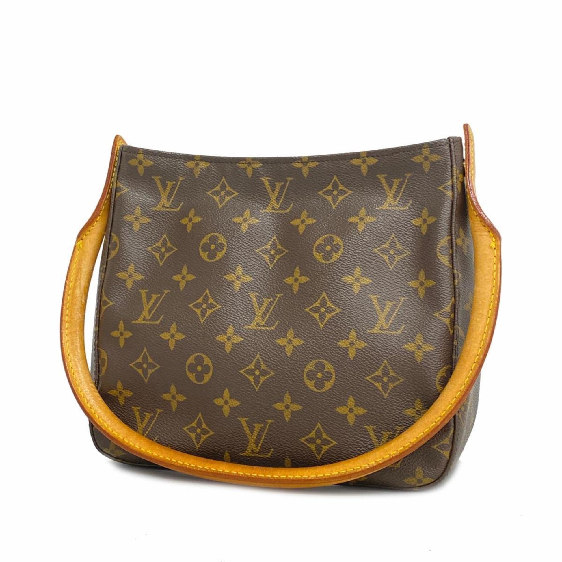 Louis Vuitton Looping MM, Brown, Canvas, shoulder