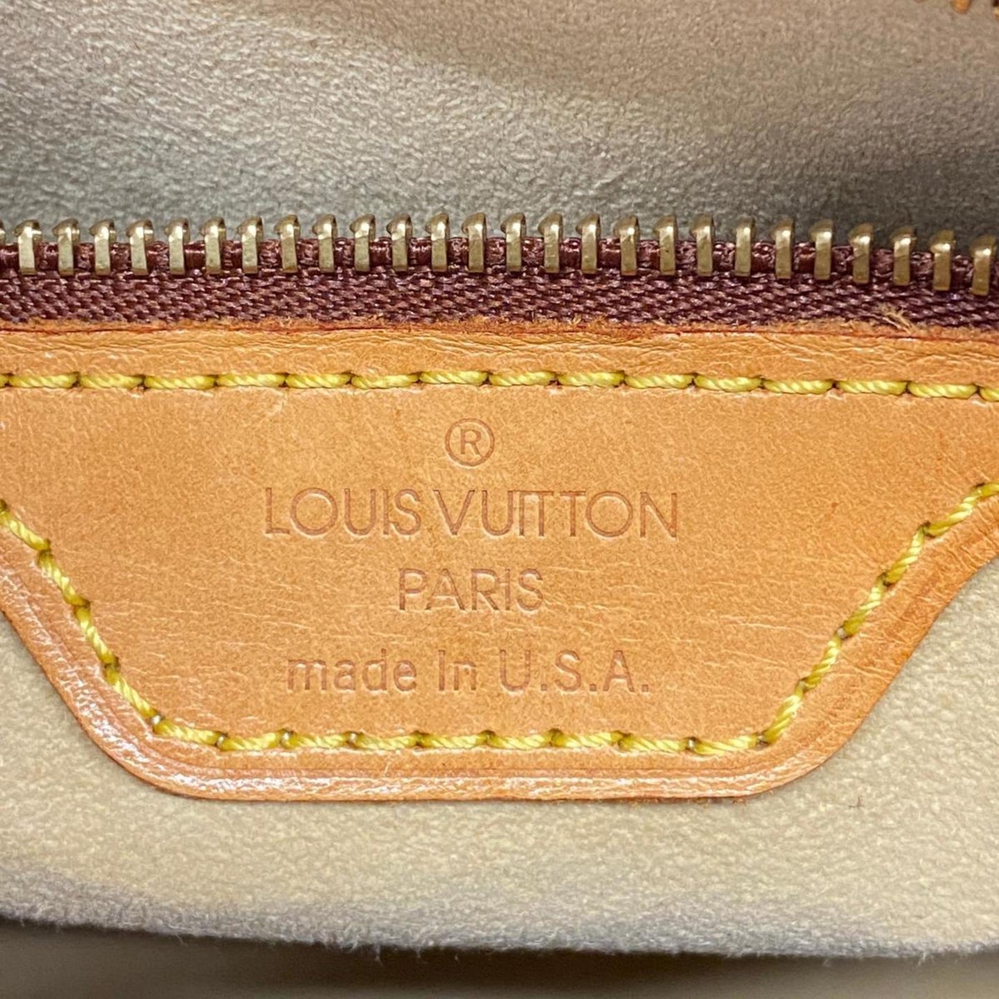 Louis Vuitton Looping MM, Brown, Canvas, shoulder