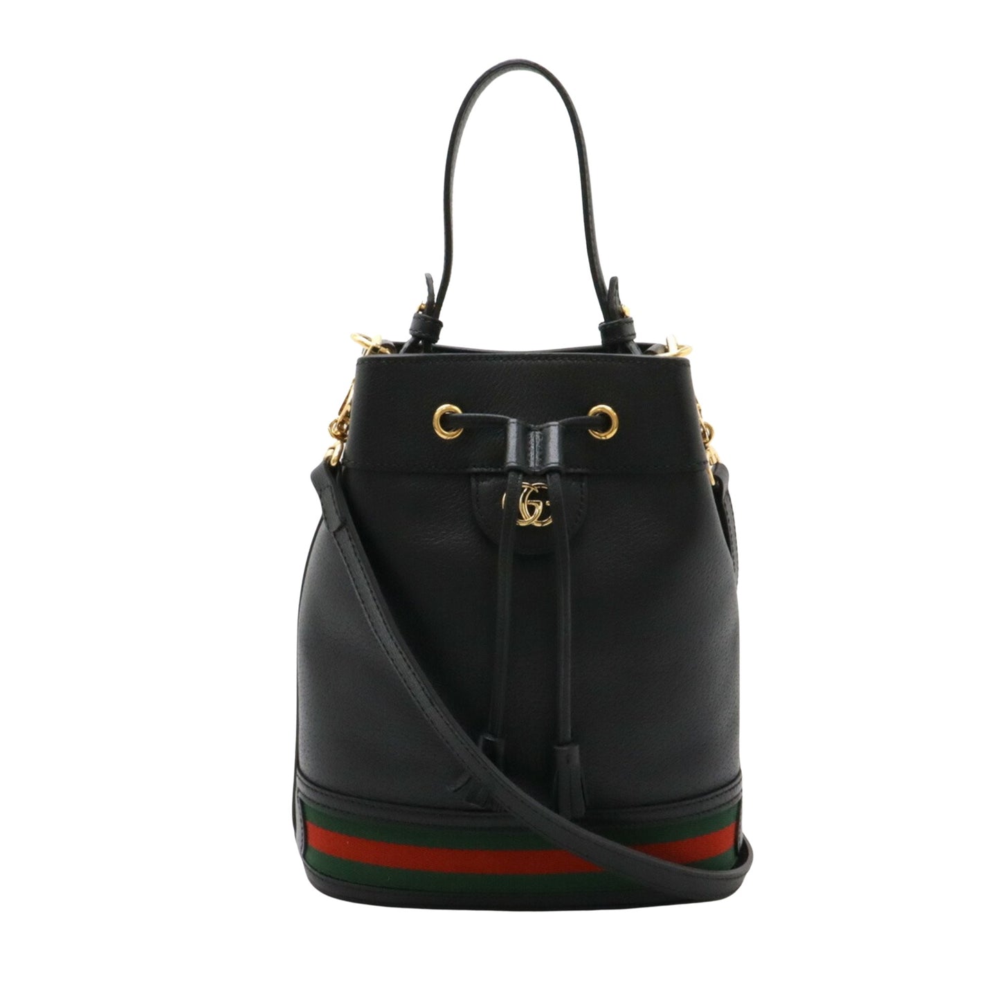 Gucci Ophidia, Black, Leather, handbag